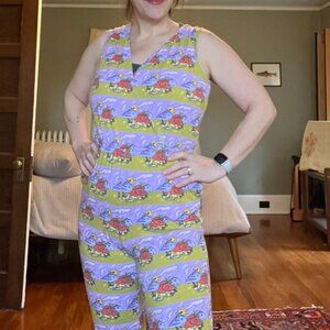 NOOWORKS Jumpsuit Medium Strawberry Jammin' pattern